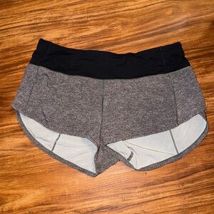 Lululemon Grey and Black Shorts
